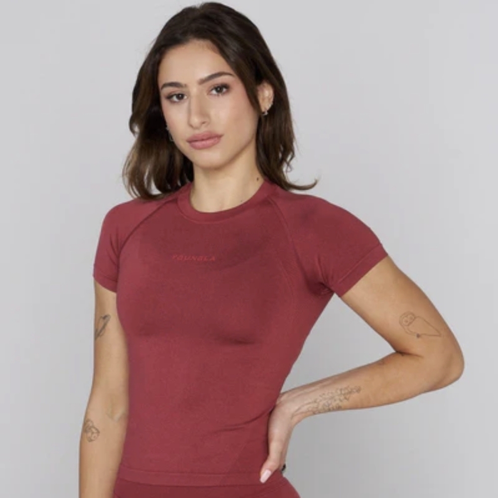 YoungLA seamless curve compression tee - cider